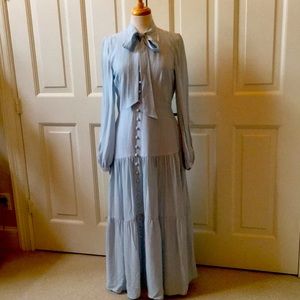 Baby blue Pearl by Lela Rose long sleeve dress size 6